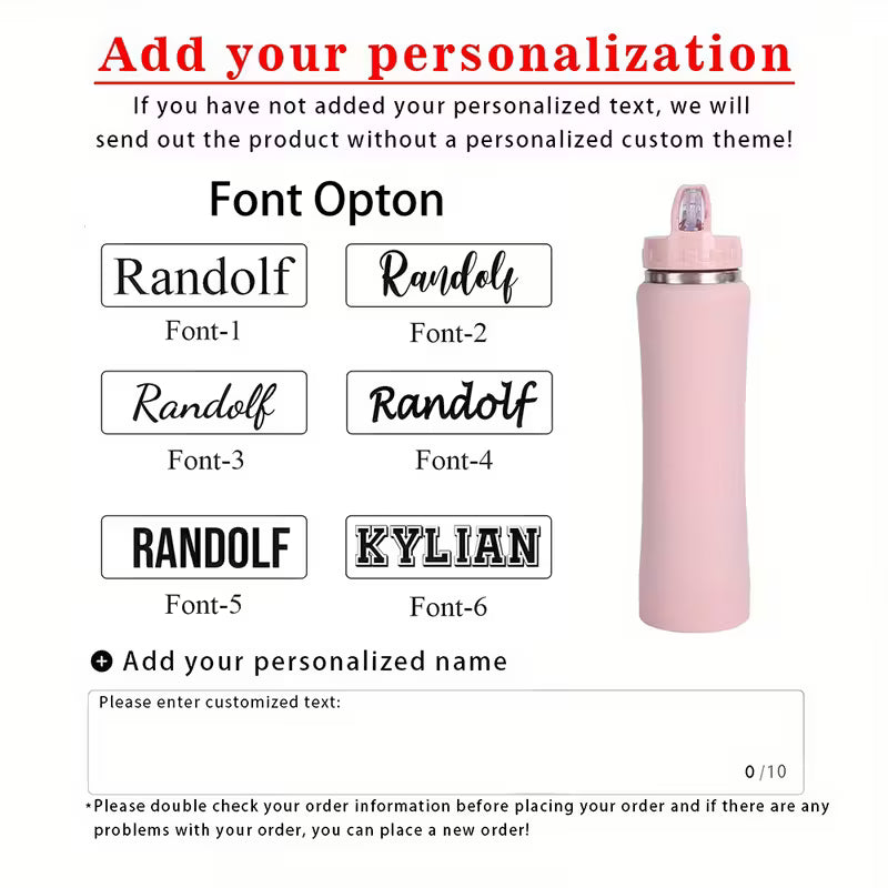 ThirstPeak Personalized  Premium Insulation Bottle